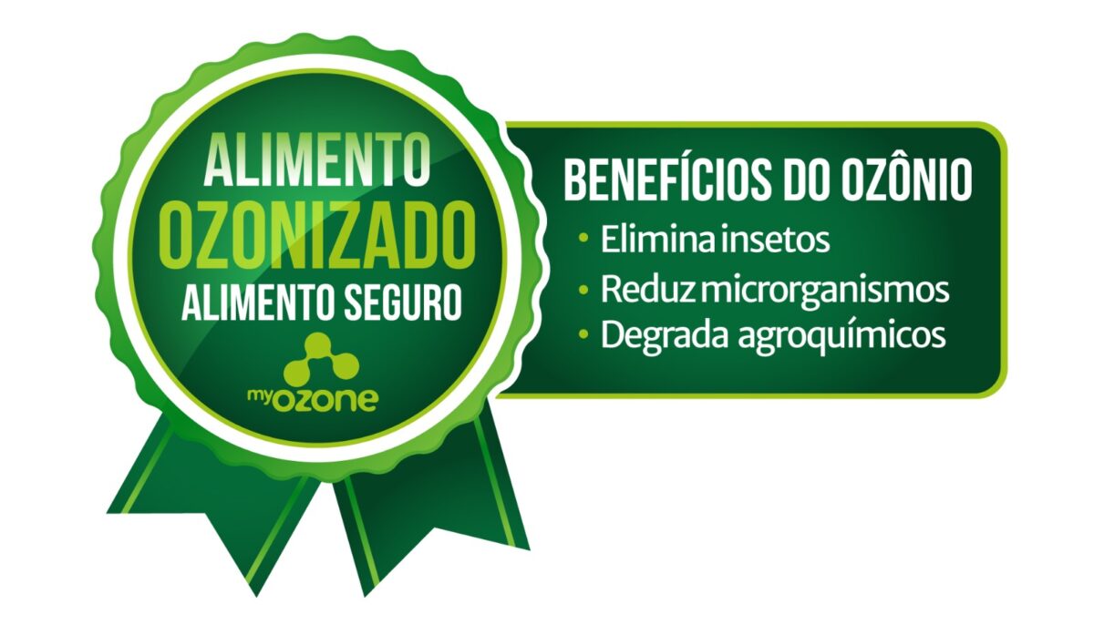 Selo Alimento ozonizado alimento seguro da myOZONE