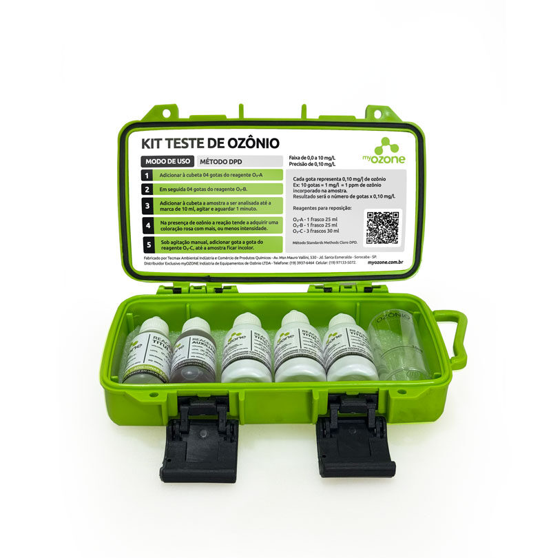 Kit teste para análise de ozônio dissolvido - Método DPD